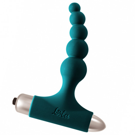 Рельефная анальная пробка-вибратор