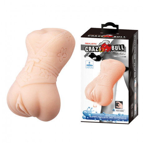 Мастурбатор с вагинальным отверстием и эффектом смазки Crazy Bull