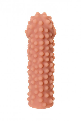 Телесная насадка на пенис с крупными бугорками Cock Sleeves