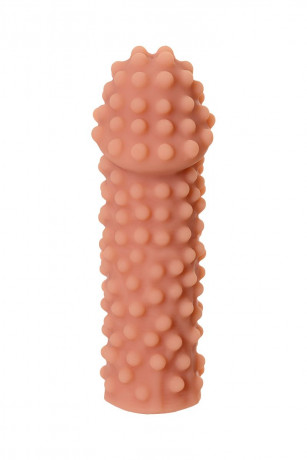 Телесная насадка на пенис с крупными бугорками Cock Sleeves