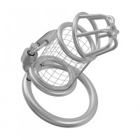 Металлический мужской пояс верности в виде клетки