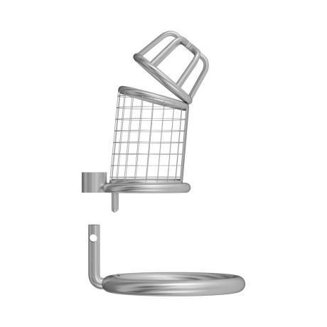 Металлический мужской пояс верности в виде клетки