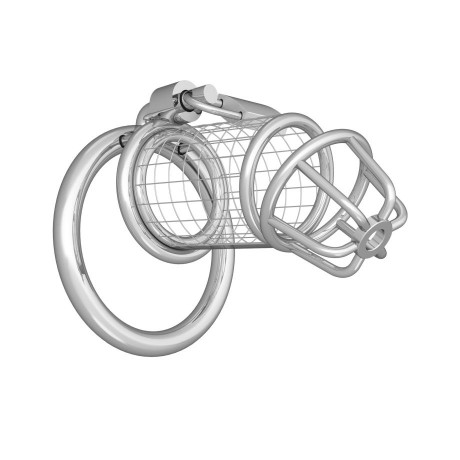 Металлический мужской пояс верности в виде клетки