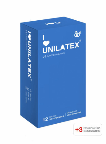 Классические гладкие презервативы Unilatex Natural Plain