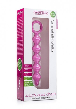 Анальная цепочка Wrick Pink