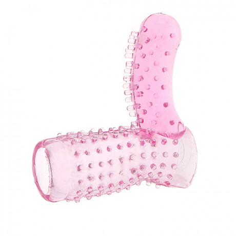 Насадка на член с отростком для стимуляции клитора