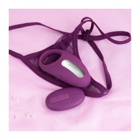 Перезаряжаемое эрекционное виброкольцо с пультом ДУ Winni Violet
