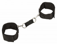 Удобные черные наручники из полиэстра Wrist Cuffs