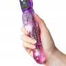 Влагостойкий многофункциональный фиолетовый вибратор High-Tech fantasy