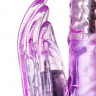 Влагостойкий многофункциональный фиолетовый вибратор High-Tech fantasy