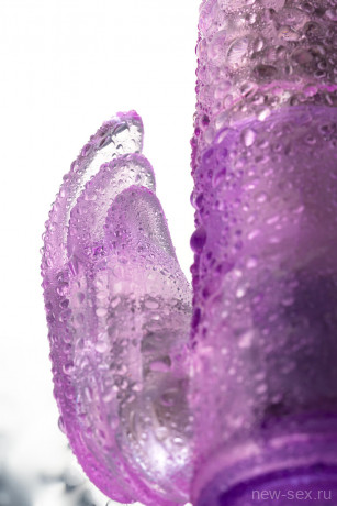 Влагостойкий многофункциональный фиолетовый вибратор High-Tech fantasy