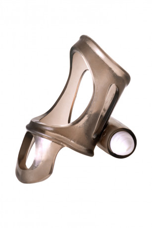 Эрекционное кольцо на пенис с подхватом мошонки и вибрацией XLover