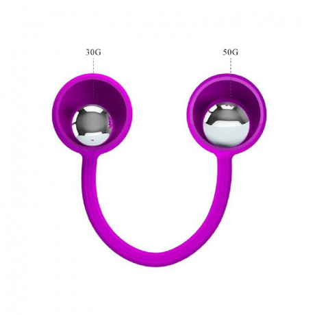 Силиконовый вагинальный стимулятор с двумя шариками