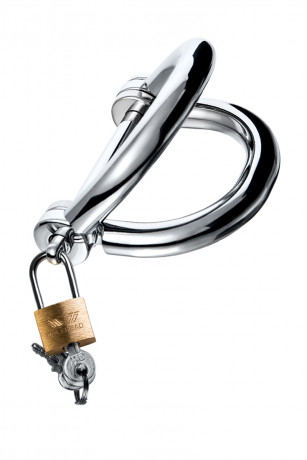 Металлические наручники в форме восьмерки с замком