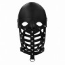 Полуоткрытая кожаная маска из высококачественной натуральной кожи Leather Male Mask