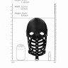 Полуоткрытая кожаная маска из высококачественной натуральной кожи Leather Male Mask