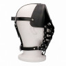 Полуоткрытая кожаная маска из высококачественной натуральной кожи Leather Male Mask