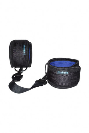 Оковы из неопрена сине-черного цвета с подкладой