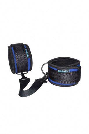 Оковы из неопрена сине-черного цвета с подкладой