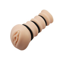 Мастурбатор вагина с кольцами для дополнительного сжатия Crazy Bull