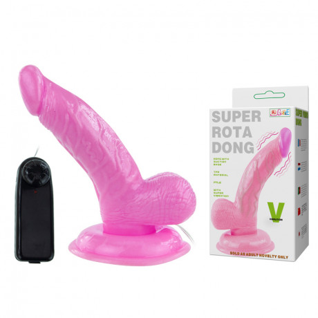 Реалистичный вибратор с функцией ротации Baile