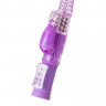 Фиолетовый вибратор с функцией вращения и мощным клиторальным стимулятором High-Tech fantasy