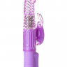 Фиолетовый вибратор с функцией вращения и мощным клиторальным стимулятором High-Tech fantasy