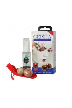 Два вагинальных шарика из оникса Geisha ben-wa