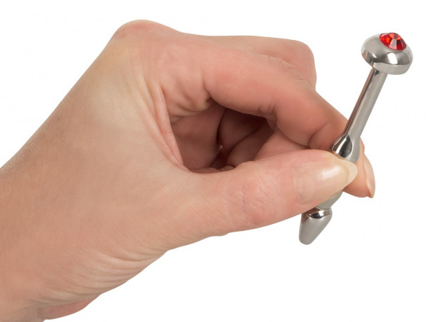 Уретральный стимулятор с декоративным стразом