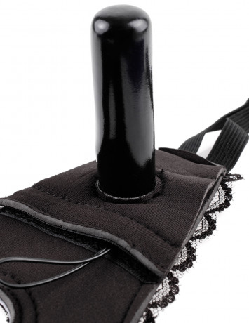 Женский страпон с вагинальной вибропробкой с пультом ДУ Remote Control Fantasy Strap-on