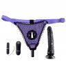 Женский страпон с вагинальной вибропробкой с пультом ДУ Remote Control Fantasy Strap-on