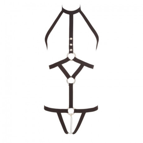 Эластичная сбруя-боди на тело Bad Kitty Strap Body