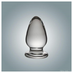 Стеклянная анальная пробка с зауженным кончиком