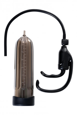Вакуумная помпа для пениса дымчатого цвета с механическим насосом Expert