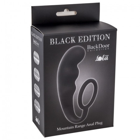 Анальный массажер простаты с эрекционным кольцом Mountain Range Anal Plug