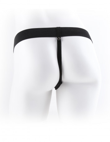 Полый мужской страпон с вибрацией и мошонкой 7 Vibrating Hollow Strap-On with Balls