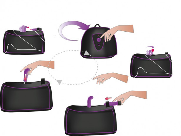 Love Machine с 3-мя сменными насадками