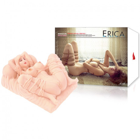 Маленький силиконовый мастурбатор в форме куклы ERICA