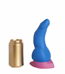 Силиконовый синий фаллоимитатор Дракона Эглан small