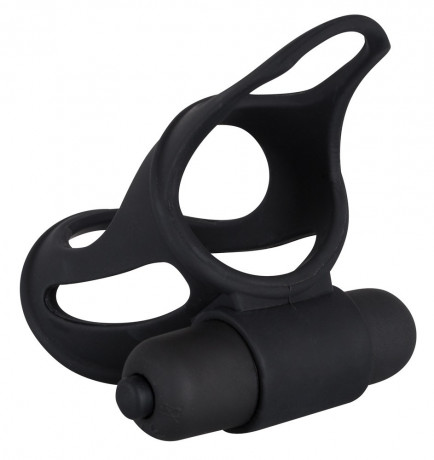 Вибронасадка на пенис Black Velvet Sleeve