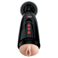 Вагина в тубе с голосовым сопровождением и вибрацией Dirty Talk Starter Stroker
