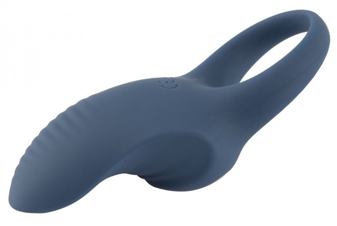 Эрекционное виброкольцо с изогнутым клиторальным стимулятором Vibrating Cock Ring