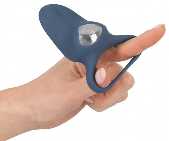 Эрекционное виброкольцо с изогнутым клиторальным стимулятором Vibrating Cock Ring