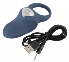 Эрекционное виброкольцо с изогнутым клиторальным стимулятором Vibrating Cock Ring