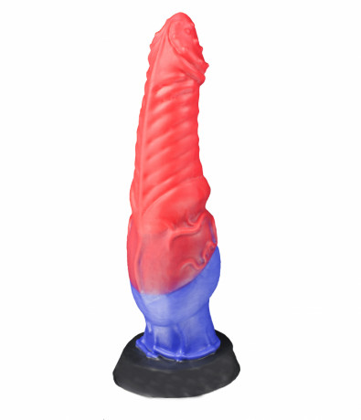 Фаллоимитатор с ярко выраженной головкой и рельефной поверхностью Гиппогриф large