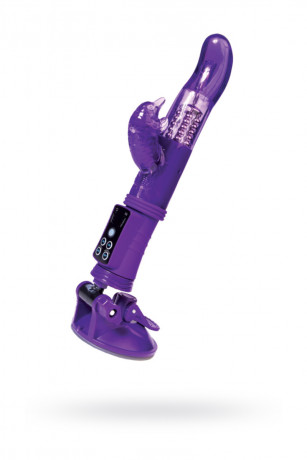 Вибратор с функцией вращения ствола и мощным клиторальным стимулятором A-Toys