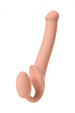 Безремневой реалистичный страпон с вагинальной пробкой Strap-on-me