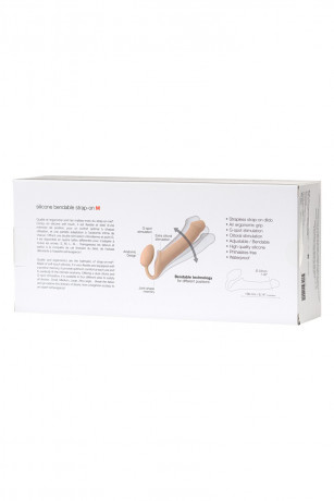 Безремневой реалистичный страпон с вагинальной пробкой Strap-on-me