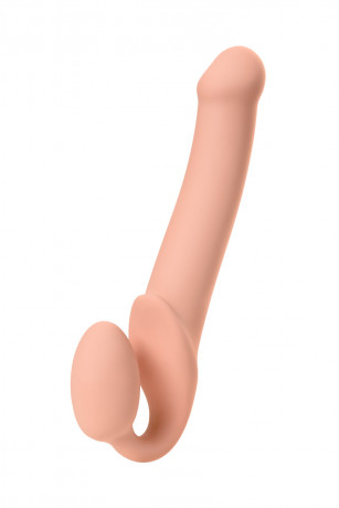 Безремневой реалистичный страпон с вагинальной пробкой Strap-on-me