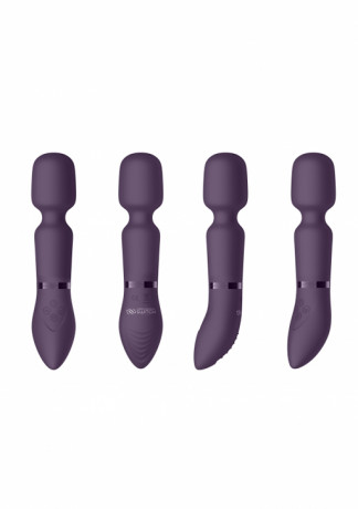 Набор из маски и пуховки с набором разных насадок для вибратора Pleasure Kit 3